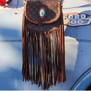 Brown Fringe Louis Vuitton Bag